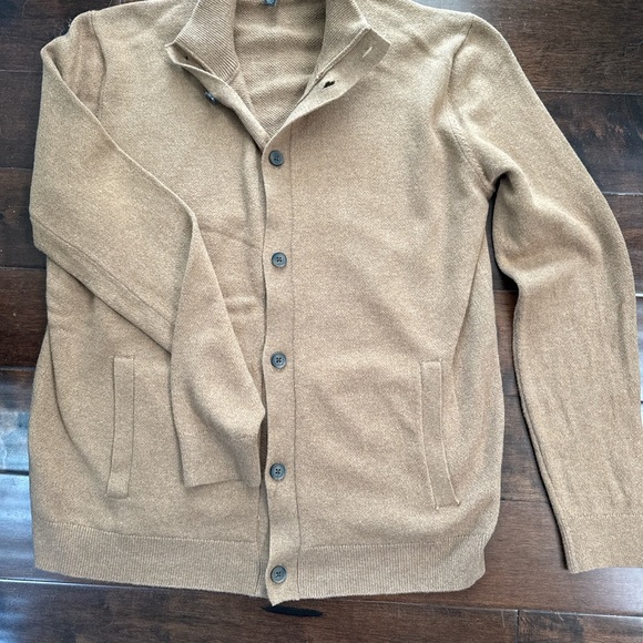 Banana Republic Brown Cardigan Sweater Cozy Cotton Blend - Picture 1 of 11